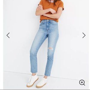 Madewell Perfect Vintage Distressed Light Wash Jean